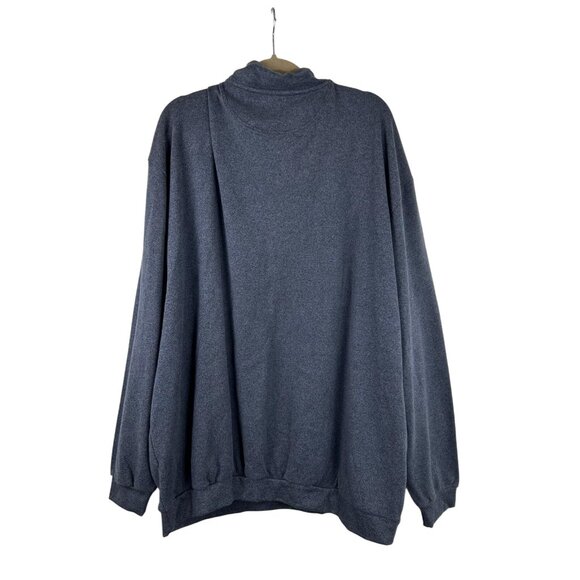 NWT Straight Down Clothing Co Men's XL 1/4 Zip Sweater Pullover Navy Blue - Picture 2 of 10